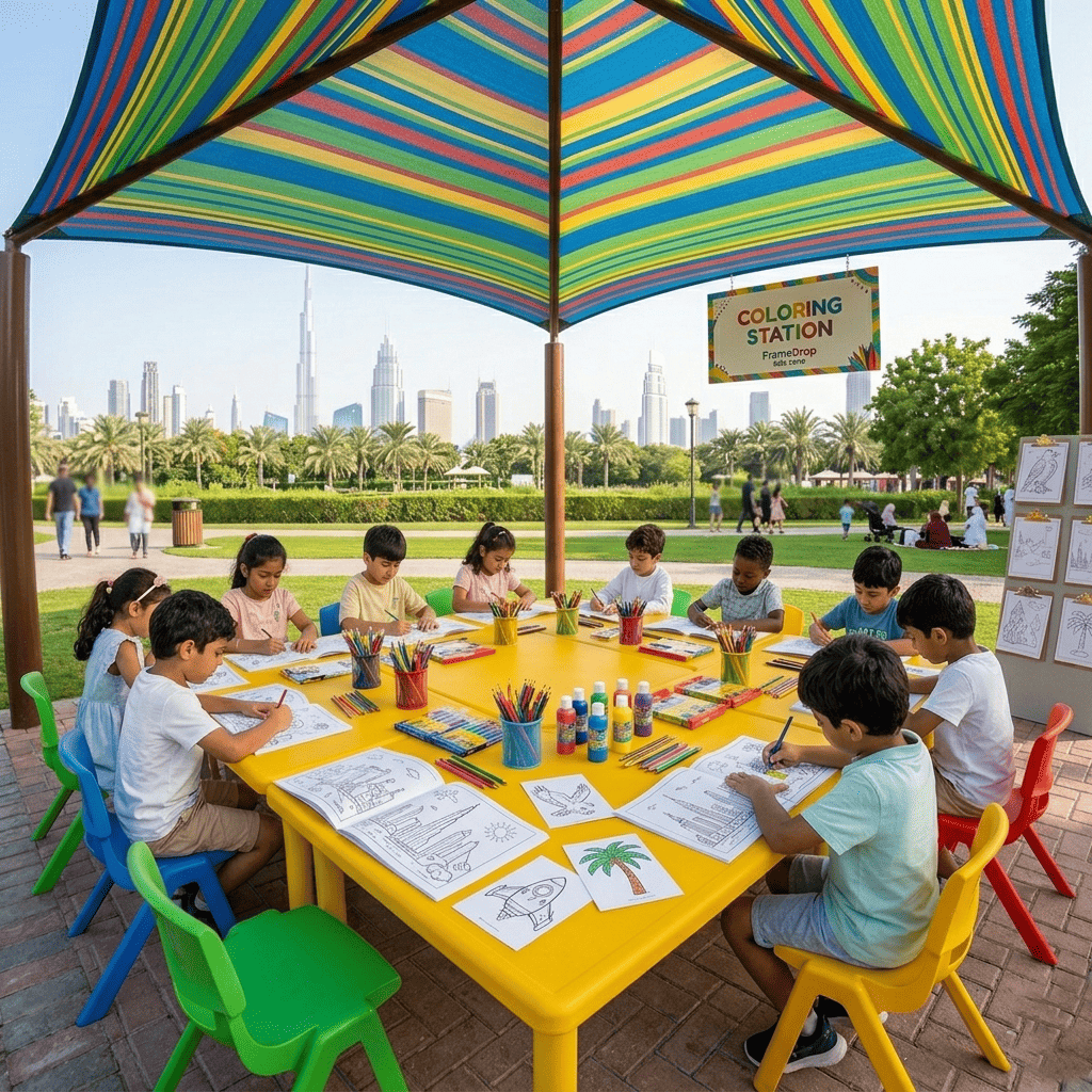 Kids Coloring Station - Snapshot Corner