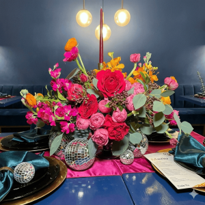 Disco Ball Floral Centerpiece