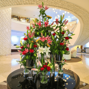 Grand Lily Hotel Lobby Centerpiece